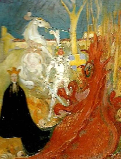 Carl Larsson sankt goran och draken china oil painting image